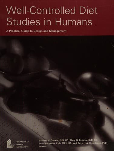 Cover image for Well-Controlled Diet Studies in Humans