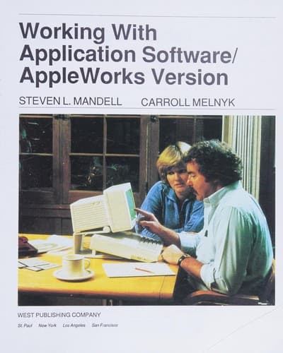 Cover image for Working with application software
