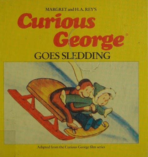 Cover image for Curious George goes sledding