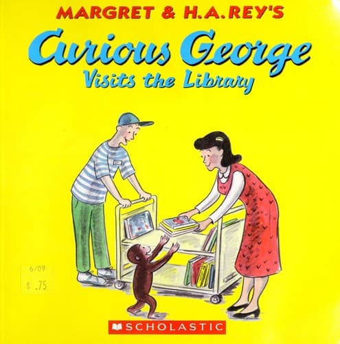 Cover image for Margret & H.A. Rey's Curious George visits the library