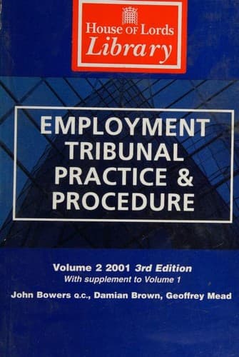 Cover image for Employment Tribunal Practice and Procedure