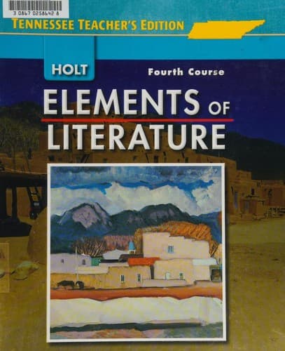 Cover image for Holt Elements of Literature