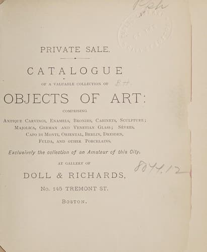 Private sale