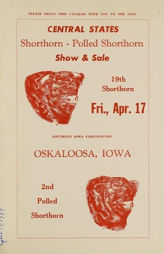 Central States shorthorn - polled shorthorn show & sale