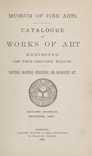 Catalogue of works of art exhibited on the second floor
