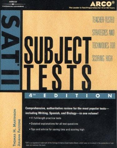Cover image for SAT II subject tests