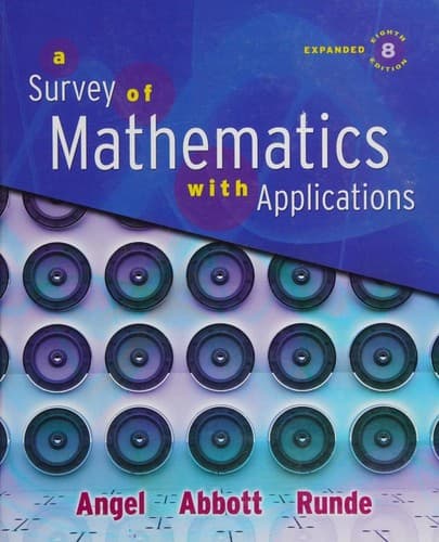 Cover image for A survey of mathematics with applications