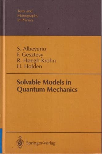 Cover image for Solvable models in quantum mechanics