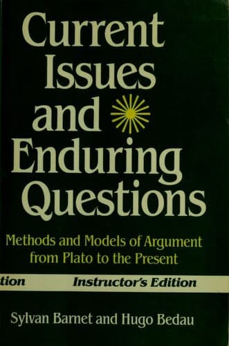 Cover image for Current issues and enduring questions