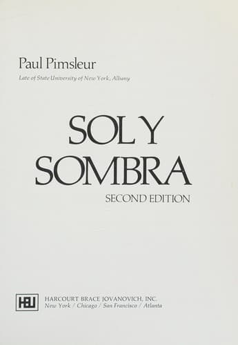 Cover image for Sol y sombra