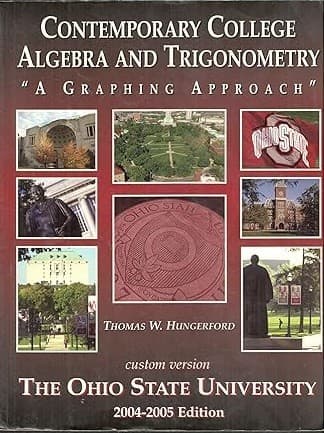 Cover image for Contemporary College Algebra and Trigonometry, "A Graphing Approach"