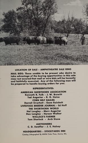 International blue ribbon, shorthorn and polled shorthorn sale