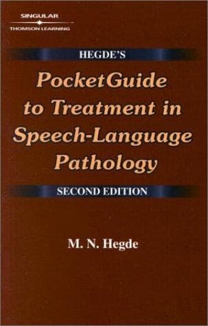 Cover image for Hegde's Pocketguide to Treatment in Speech-Language Pathology