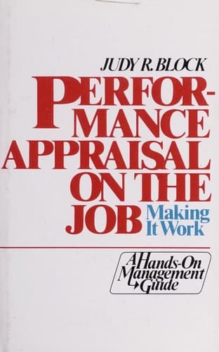 Cover image for Performance Appraisal on the Job
