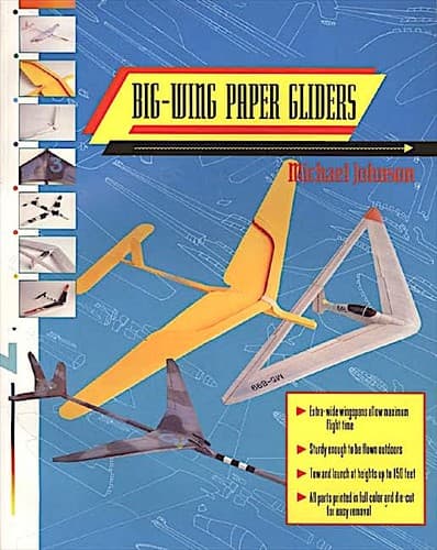Cover image for Big-wing paper gliders