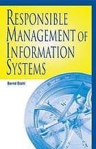 Cover image for Responsible management of information systems