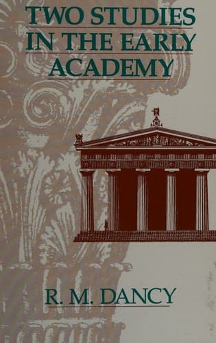 Cover image for Two studies in the early Academy