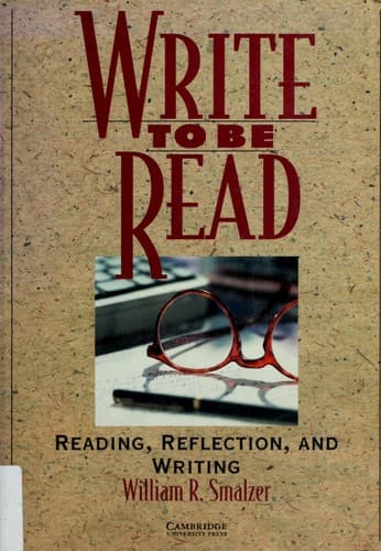 Cover image for Write to be read