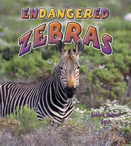 Cover image for Endangered Zebras (Earth's Endangered Animals)
