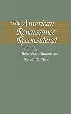 Cover image for The American Renaissance reconsidered
