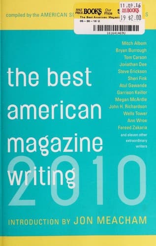 Cover image for The best American magazine writing 2010