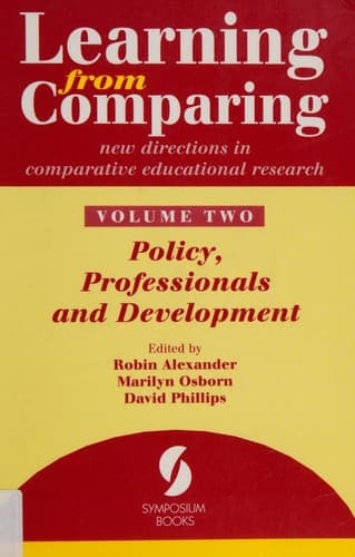Cover image for Learning from Comparing: New Directions in Comparative Educational Research