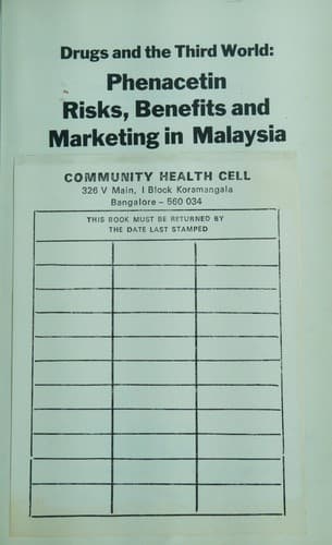 Phenacetin risks, benefits, and marketing in Malaysia