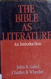 Cover image for The Bible as literature