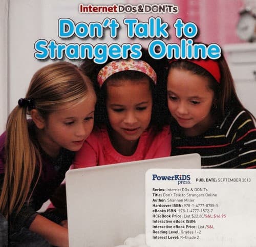 Cover image for Don't talk to strangers online