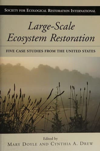 Cover image for Large-scale ecosystem restoration