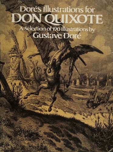 Cover image for Doré's illustrations for Don Quixote