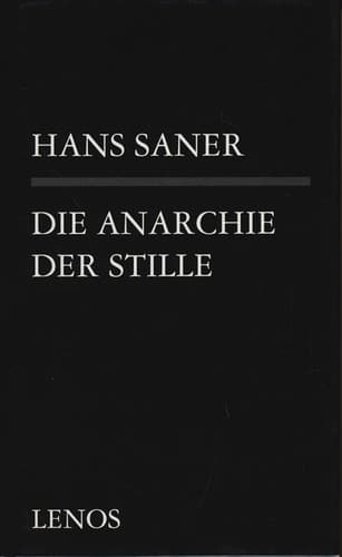 Cover image for Die Anarchie der Stille