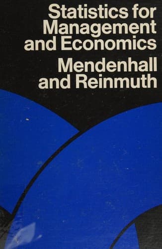 Cover image for Statistics for management and economics