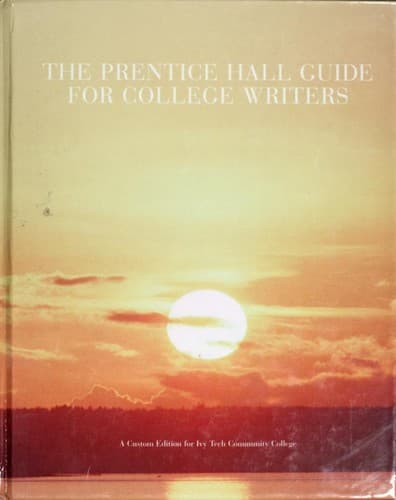 Cover image for The Prentice Hall guide for college writers