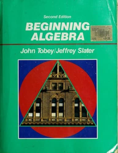 Cover image for Beginning Algebra