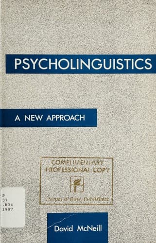Cover image for Psycholinguistics