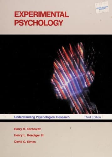 Cover image for Experimental psychology
