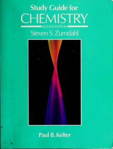 Cover image for Study guide for Chemistry, second edition [by] Steven S. Zumdahl