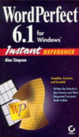 Cover image for Wordperfect 6.1 for Windows Instant Reference