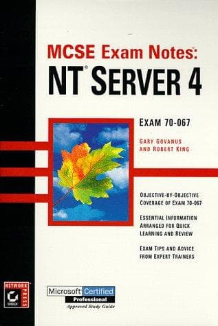 Cover image for MCSE exam notes.