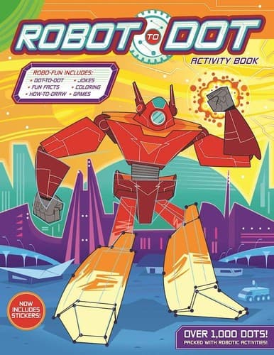 Cover image for Robot-to-dot activity book