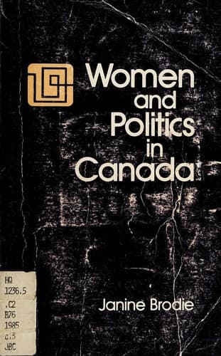 Cover image for Women and politics in Canada