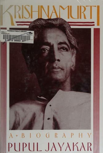 Cover image for Krishnamurti