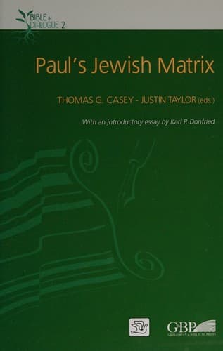 Cover image for Paul's Jewish matrix