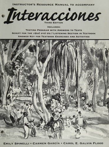 Cover image for Instructor's resource manual to accompany Interacciones