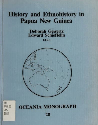Cover image for History and ethnohistory in Papua New Guinea