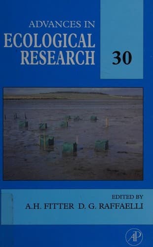 Cover image for Advances in Ecological Research