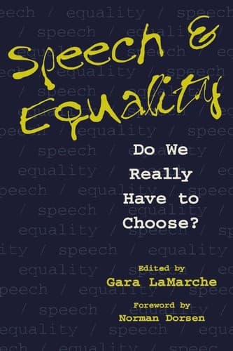 Cover image for Speech and Equality