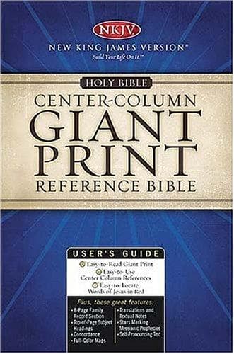 Cover image for Giant Print Center-Column Reference Bible