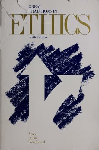 Cover image for Great traditions in ethics
